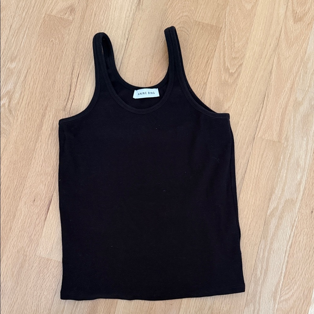 Anine Bing Classic Black Tank Top